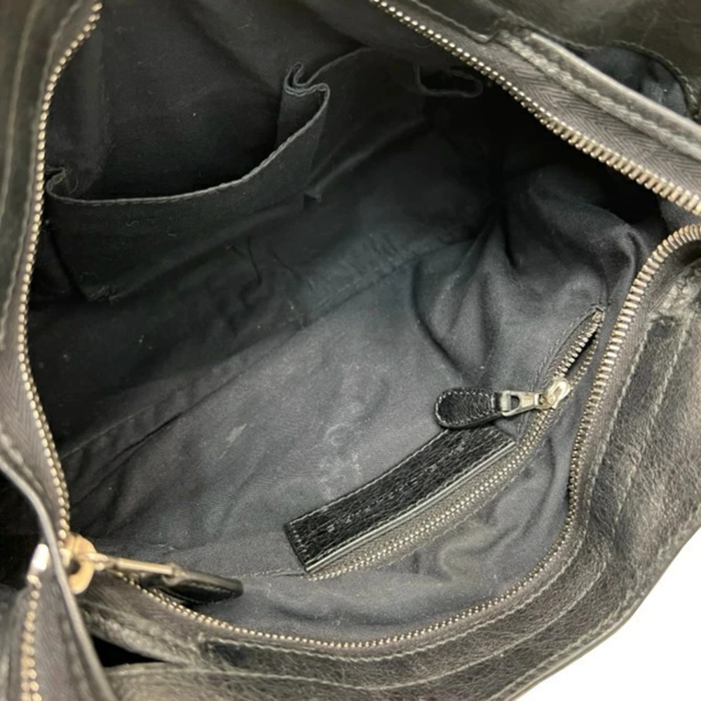 BALENCIAGA The Giant Town Handbag Shoulder Bag Black Leather Mirror Crossbody - Picture 8 of 9